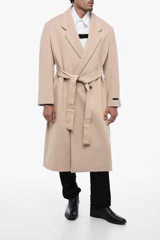 Double-Breast Over Coat with Buckle