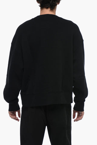 Brushed Cotton WINGS Crew Neck Sweatshirt with Print