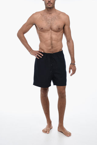 Solid Color CHASE Swim Shorts With Drawstrings