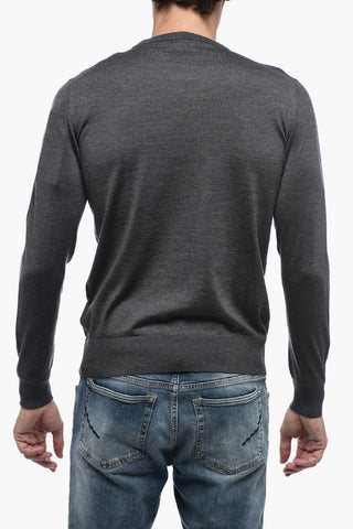 Maglia in Misto Lana e Seta con Vita Elasticizzata