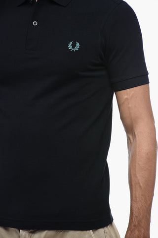 Piquet Cotton Polo with Embroidery