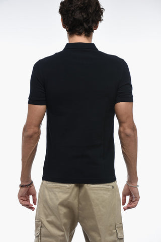 Piquet Cotton Polo with Embroidery