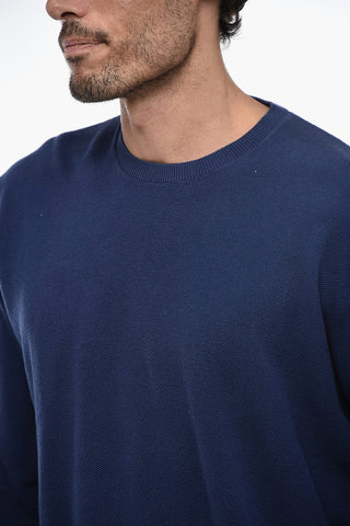 Pullover In Cotone Girocollo