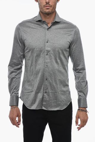 Standard Collar Cotton Jersey Shirt