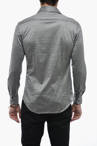 Standard Collar Cotton Jersey Shirt