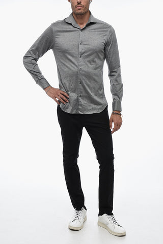 Standard Collar Cotton Jersey Shirt