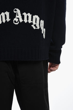 Wool-Blend Sweater with Embroidered Logo