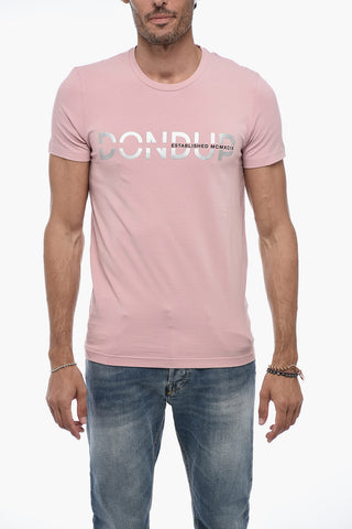 T-shirt in Jersey con Stampa Logo