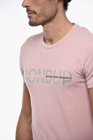 T-shirt in Jersey con Stampa Logo