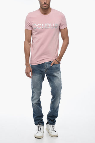 T-shirt in Jersey con Stampa Logo