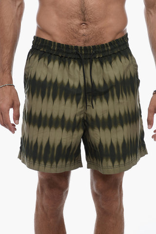 Tie Dye Print Boxer Swimsuit