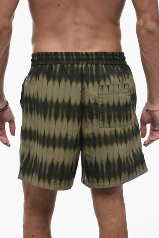 Tie Dye Print Boxer Swimsuit