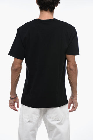 Crewneck T-shirt with FOX Embroidery