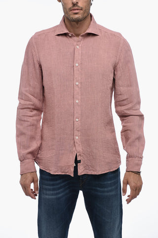 Long-Sleeve Linen Shirt