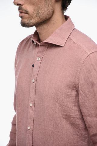 Long-Sleeve Linen Shirt