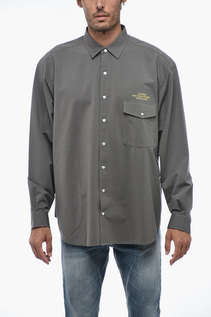 Camicia Casual con Taschino e Collo Italiano