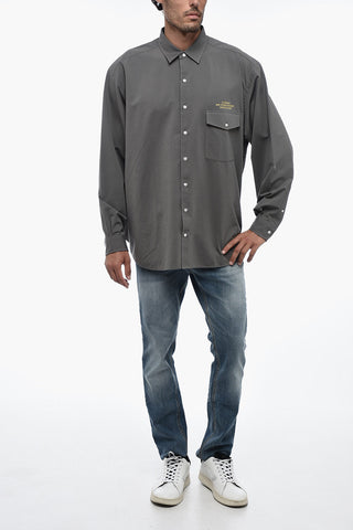 Camicia Casual con Taschino e Collo Italiano