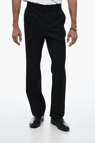 Grain de Poudre Smoking Pants with Straight Leg