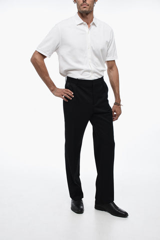 Grain de Poudre Smoking Pants with Straight Leg