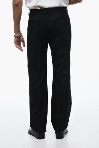 Grain de Poudre Smoking Pants with Straight Leg