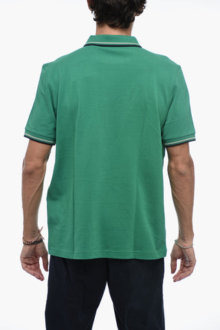 Piquet Cotton Polo with Embroidery