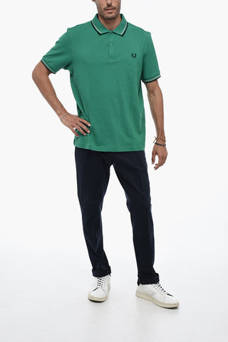 Piquet Cotton Polo with Embroidery