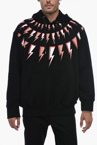 Fleece Cotton FAIRISLE THUNDERBOLT Hoodie