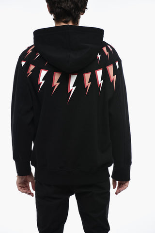 Fleece Cotton FAIRISLE THUNDERBOLT Hoodie