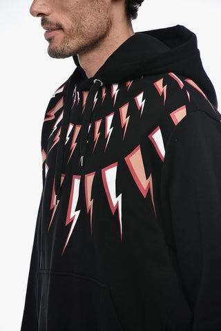 Fleece Cotton FAIRISLE THUNDERBOLT Hoodie