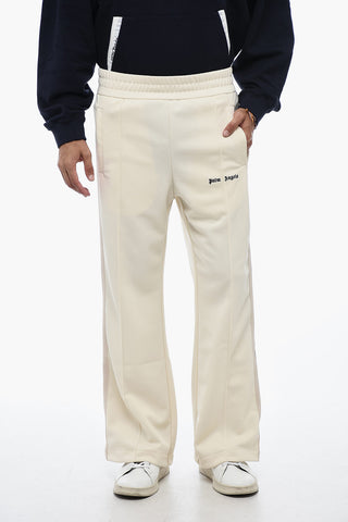 Flared Fit Track Pants with Contrasting Bands