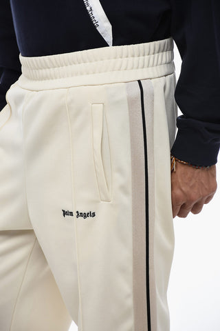 Flared Fit Track Pants with Contrasting Bands