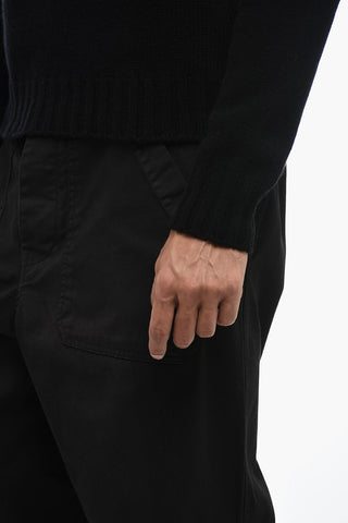 Maglia in Misto Lana con Logo Ricamato