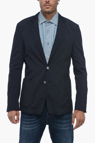 ID Ungefütterter Blazer mit aufgesetzten Taschen