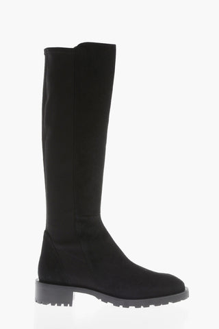 Under-the-Knee 5050 Suede and Fabric Boots