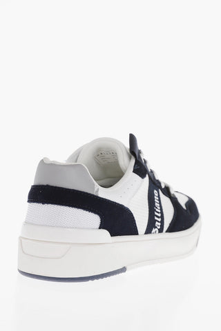 Bicolor Low-Top Sneakers With Suede Details