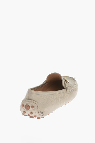 Hammered Leather ODILIA Loafer with Clamp