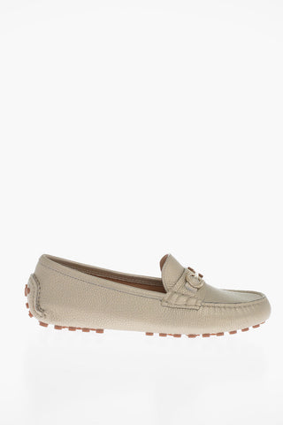 Hammered Leather ODILIA Loafer with Clamp