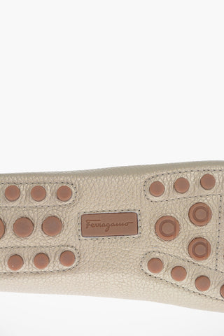 Hammered Leather ODILIA Loafer with Clamp