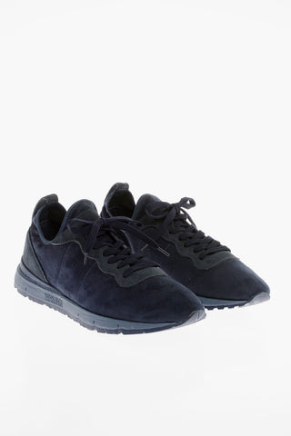 Suede Leather Running Sneakers