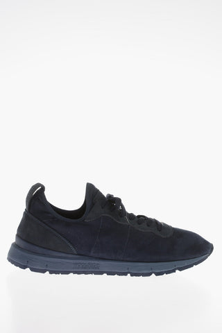 Suede Leather Running Sneakers