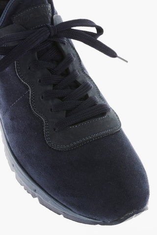 Suede Leather Running Sneakers