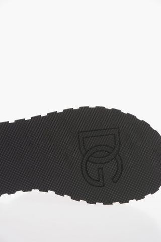 Brushed Cotton Slides With Statement Logo