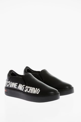LOVE Sneakers Slip-On Con Stampa Logo