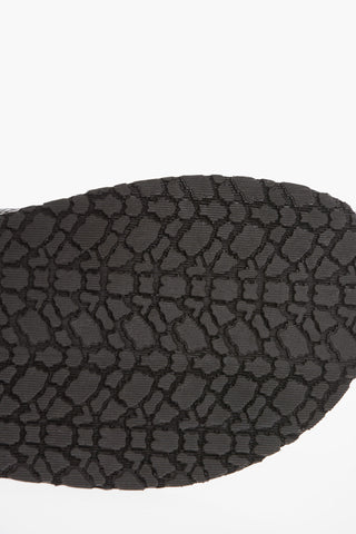 Criss Corss Hammered Leather Slides