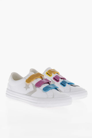 Low-top Sneakers With Multicolores Strap Closure