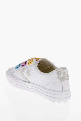 Low-top Sneakers With Multicolores Strap Closure