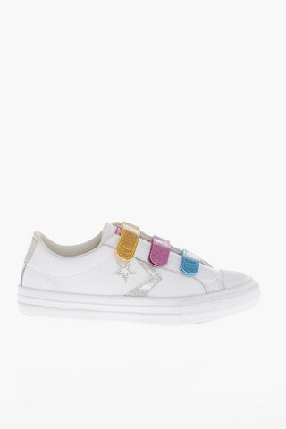 Low-top Sneakers With Multicolores Strap Closure