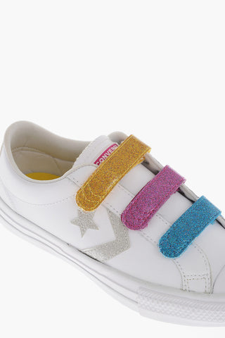 Low-top Sneakers With Multicolores Strap Closure