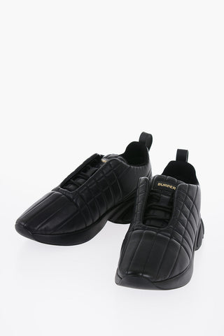 Quilted Leather Low-Top Sneakers