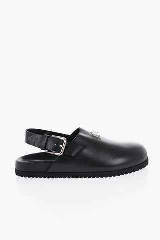 Sabot In Pelle Con Slingback